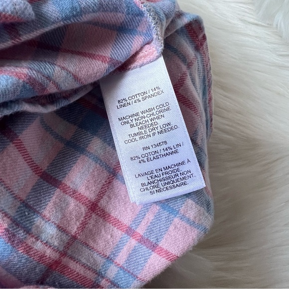 Vineyard Vines Plaid Chilmark Relaxed Button-Down Shirt Size 4 - Picture 5 of 5